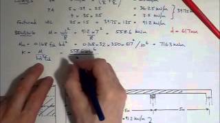 RC Beam Design EC2  Worked example  main reinforcement [upl. by Leese10]