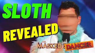 Sloth REVEALED To Be FAMOUS Ballroom Dancer  The Masked Dancer [upl. by Anieral]