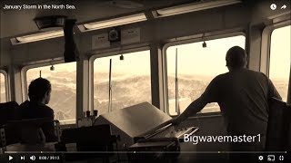 🔴 TERRIFYING Footage What Its Like OnBoard a Ship In a North Sea STORM waves Storm oceansoun [upl. by Shetrit124]