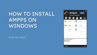 Install PHP Apache MySQL via AMPPS on Windows [upl. by Nolaj]