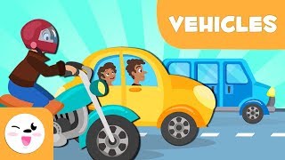 Land Transport vehicles for kids  Vocabulary [upl. by Elbertine333]