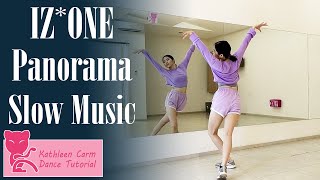 IZONE 아이즈원 ‘Panorama’ Dance Tutorial  Mirrored  Slow Music [upl. by Harrow918]