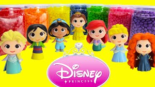 Disney Princess Jelly Bean Surprises LEARN Colors [upl. by Reinwald]