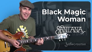 How to play Black Magic Woman  Rhythm Guitar Lesson [upl. by Denman]