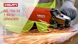 OVERVIEW of Hiltis AG 70014D corded angle grinder [upl. by Riplex]