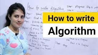 Lec 5 How to write an Algorithm  DAA [upl. by Turner149]