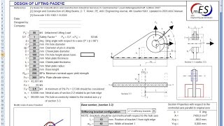 Lifting Lug design v2 XLS  mES  no audio [upl. by Elton]