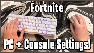 Ultimate Mouse amp Keyboard Settings  Keybinds Sensitivity  More Fortnite PCConsole [upl. by Faxen]