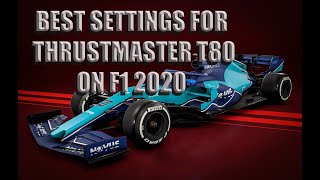 Best Settings For Thrustmaster T80 on F1 2020 [upl. by Pilloff90]