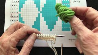 Intarsia  Adding Multiple Strands [upl. by Sarat]