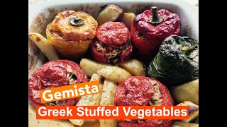 How to make Gemista  Greek Stuffed Vegetables [upl. by Halpern127]