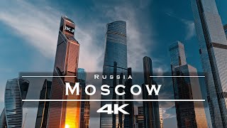 Moscow Russia 🇷🇺  by drone 4K [upl. by Li]