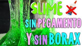 PROBANDO SLIME SIN PEGAMENTO Y SIN BORAX 2 [upl. by Yrhcaz]