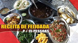 FEIJOADA PARA 15 PESSOAS RECEITAS DA ROSA [upl. by Toffey]