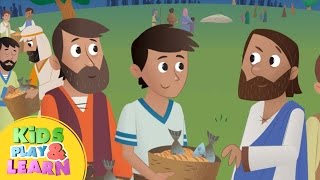 Jesus Feeds 5000  Bible For Kids [upl. by Parnas]