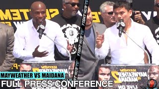 FLOYD MAYWEATHER VS MARCOS MAIDANA 2  FULL PRESS CONFERENCE amp FACE OFF VIDEO LOS ANGELES [upl. by Nitnelav]