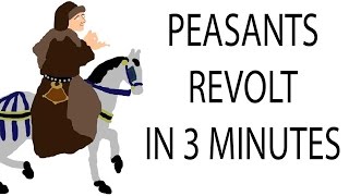 Peasants Revolt  3 Minute History [upl. by Bertila606]