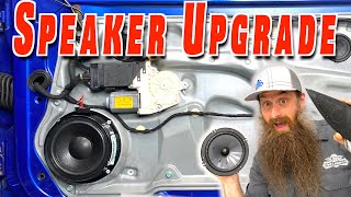 How To Replace and Upgrade Car Speakers Remove Rivets Custom Mounts [upl. by Schaab]