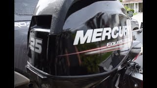 How to change Mercury 25HP Outboard Oil [upl. by Hayimas45]