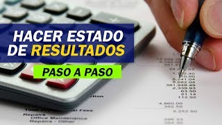 Cómo hacer un estado de resultados paso a paso  Contabilidad y Finanzas Online [upl. by Akeinahs]