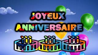 French Circles  Joyeux Anniversaire  French Songs with subtitles [upl. by Miko]