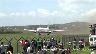 Record short takeoff by a 767300 in Arusha Tanzania [upl. by Elicec]