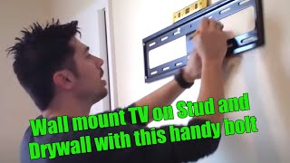 HOW TO HANG TV ON WALL MOUNT REVIEW [upl. by Irec]