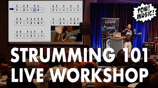 SUPER STRUMMER Beginner Strumming Workshop amp Masterclass Strum Patterns Songs Technique [upl. by Pritchard]