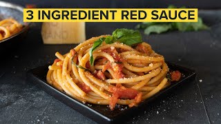 How to make the SIMPLEST ITALIAN PASTA SAUCE at home [upl. by Acinomaj653]