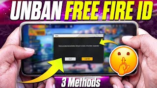 3 Legit Method To Unban Free Fire Account 2025 [upl. by Eelorac122]