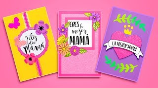 DIY Las 3 Tarjetas mas lindas para MAMÁ  ESPECIAL DÍA DE LAS MADRES [upl. by Marjory]