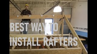 How to Install a Ridge Board amp Rafters  Roof Framing Part 4 [upl. by Ladonna]