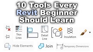 10 Tools Every Revit Beginner Should Learn  Revit Beginner Tutorial [upl. by Eidoow]