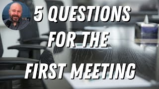 How to Ask for Sponsorship Five Questions for the First Meeting [upl. by Keifer485]