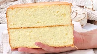 FLUFFY Vanilla Sponge Cake Recipe  The BEST Genoise Sponge Cake [upl. by Auod551]