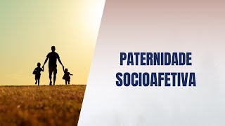 Paternidade socioafetiva [upl. by Sturges]