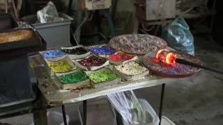 How Murano Millefiori Glass Is Made In A Glass Factory In Venice Italy [upl. by Niccolo]