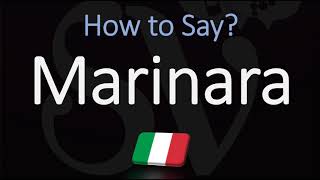 How to Pronounce Marinara Sauce CORRECTLY American English Italian Pronunciation [upl. by Esya]