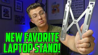 Mosonth Aluminum Laptop Stand Review [upl. by Lena547]