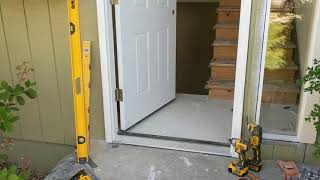 Jeld Wen Front Door Installation  Really crappy products and craftsmanship PART 1 [upl. by Leeke]