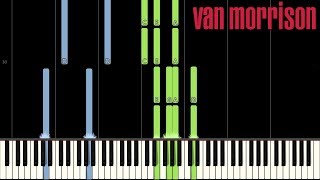 Van Morrison  Someone Like You Piano Accompaniment Synthesia Tutorial [upl. by Leina466]