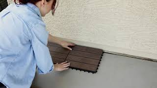 How to Install Composite Deck Tiles [upl. by Bolton]