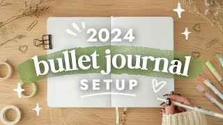 My 2024 Bullet Journal Setup [upl. by Nairdna]