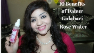 10 Benefits of Dabur Gulabari Rose water for Glowing Skin [upl. by Odracir708]