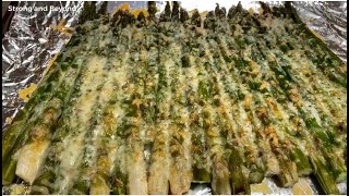 How To Cook Parmesan Garlic Roasted Asparagus [upl. by Racklin]