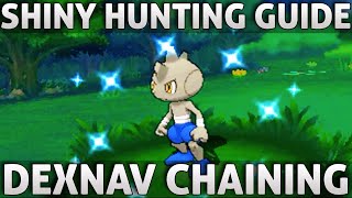 Pokemon ORAS Shiny Hunting Guide  Dex Nav Chaining Omega Ruby Alpha Sapphire [upl. by Bunting]