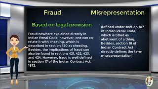 What is Difference Between Fraud amp Misrepresentation [upl. by Cerveny]