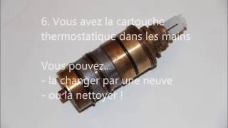 Nettoyer ou changer le thermostatique dune colonne de douche SCHULTE [upl. by Zerla]