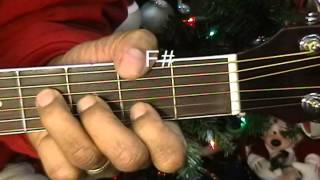 🎄 Elvis Presley Blue Christmas How To Play Lesson On Acoustic Guitar EricBlackmonGuitar [upl. by Assadah611]