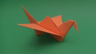 como hacer un pajaro origami muy facil [upl. by Aldric168]